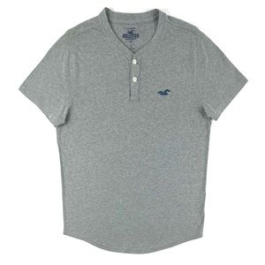 Hollister Co. Essential Grey Icon Henley Tee